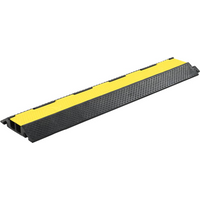 vidaXL Cable Protector Ramp 2 Channels Rubber 101.5 cm