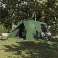 vidaXL Dome Tent 6-Person with Roof Green 500 x 314 x 206 cm