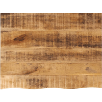vidaXL Table Top 80x60x2.5 cm Live Edge Solid Wood Rough Mango