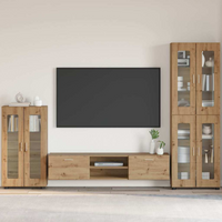 vidaXL Sideboard FLORIN Artisan Oak 55.5 x 29 x 103 cm Engineered Wood