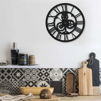 vidaXL Wall Clock Black 30 cm Acrylic