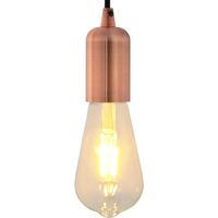 vidaXL Lamp Holders 2 pcs Red Bronze E27