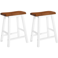 vidaXL Bar Stools 2 pcs Solid Wood