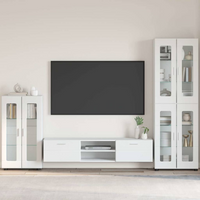 vidaXL Sideboard FLORIN White 55.5 x 29 x 103 cm Engineered Wood