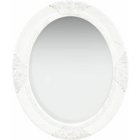 vidaXL Wall Mirror Baroque Style 50x60 cm White