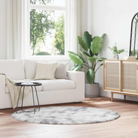 vidaXL Shaggy Rug High Pile NAVARRA Silver Grey 160x160 cm Polyester