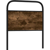 vidaXL Replace Headboard Smoked Oak 80 cm Steel and Engineered Wood