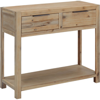 vidaXL Console Table 82x33x73 cm Solid Acacia Wood