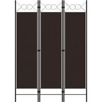 vidaXL 3-Panel Room Divider Brown 120x180 cm