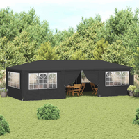 vidaXL Professional Party Tent with Side Walls 4x9 m Anthracite 90 g/m?