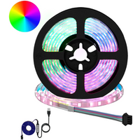 vidaXL LED Strip 2 pcs Black and Transparent 1700 mm