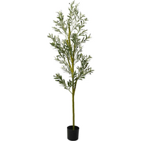 vidaXL Artificial Olive Tree 800 Leaves 200 cm Green