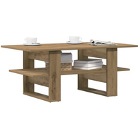 vidaXL Coffee Table Artisan Oak 102x55x42 cm Engineered Wood