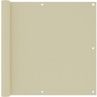 vidaXL Balcony Screen Cream 90x300 cm Oxford Fabric