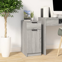 vidaXL Desk Cabinet Grey Sonoma 33.5x50x75 cm Engineered Wood