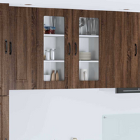 vidaXL Kitchen Cabinet with Storage Kalmar Brown Oak 40 x 31 x 80 cm