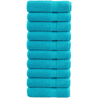 vidaXL Premium Hand Towels SOLUND 10 pcs Turquoise 50x100 cm 600 gsm