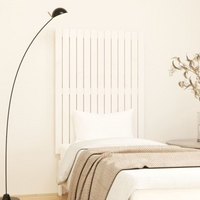 vidaXL Wall Headboard White 82.5x3x110 cm Solid Wood Pine
