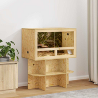 vidaXL Terrarium Base Brown 80 x 50 x 50 cm OSB