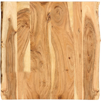 vidaXL Table Top Solid Acacia Wood 58x(50-60)x2.5 cm