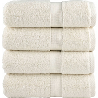 vidaXL Premium Guest Towels SOLUND 4 pcs Cream 30x50 cm 600 gsm