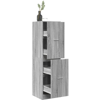 vidaXL Apothecary Cabinet Grey Sonoma 40x41x144.5 cm Engineered Wood