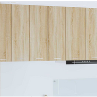 vidaXL Hanging Cabinet 2 pcs Sonoma Oak and White 30 x 31 x 80 cm