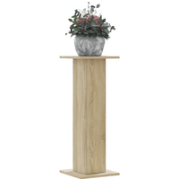 vidaXL Plant Stands 2 pcs Sonoma Oak 30x30x80 cm Engineered Wood