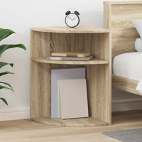 vidaXL End Table Sonoma Oak 39.7 x 39.7 x 60 cm Engineered Wood
