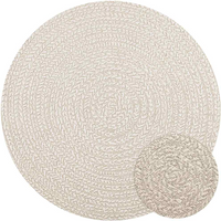 vidaXL Rug ZIZUR Cream Ø 120 cm Jute Look Indoor and Outdoor