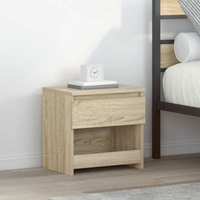 vidaXL Bedside Cabinet Sonoma Oak 40x30x39 cm Engineered Wood