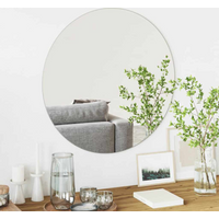 vidaXL Wall Mirror Round Ø 70 cm Tempered Glass