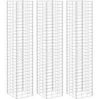 vidaXL Gabion Raised Beds 3 pcs 30x30x200 cm Iron