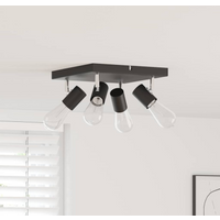 vidaXL Ceiling Spotlight Black 26.5 x 26 x 11.5 cm Metal