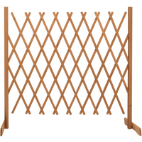 vidaXL Garden Trellis Fence Orange 180x100 cm Solid Firwood