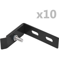 vidaXL Wall Corner Connector 10 Sets Anthracite