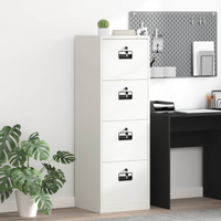 vidaXL File Cabinet with Drawer Mustard Yellow 45.5 x 42 x 139 cm