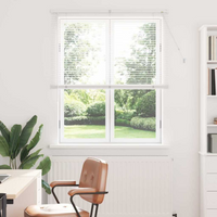 vidaXL Venetian Blinds Height Adjustable White 175 x 120 cm Aluminium