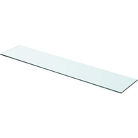 vidaXL Shelf Panel Glass Clear 70x15 cm