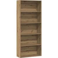 vidaXL Book Cabinet Artisian Oak 80x30x189 cm Engineered Wood