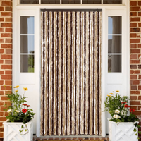 vidaXL Insect Curtain Beige and Light Brown 118x220 cm Chenille