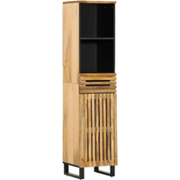 vidaXL Sideboard 38x34x160 cm Solid Wood Rough Mango
