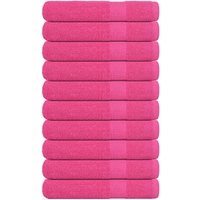 vidaXL Sauna Towels 10 pcs "FROGN" Pink 80x200 cm 100% Cotton