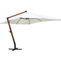 vidaXL Garden Parasol 300 x 400 cm White