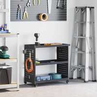 vidaXL Tool Trolley Anthracite 75 x 35 x 73 cm Cold-rolled Steel