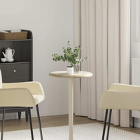 vidaXL Table Top Cream Ø40x2.5 cm Marble