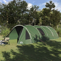 vidaXL Tunnel Tent 6-Person Green and White 890 x 470 x 220 cm