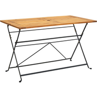 vidaXL Folding Garden Table 120x70x74 cm Solid Acacia Wood