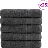 vidaXL Premium Bath Towels SOLUND 25pcs Anthracite 100x150cm 600gsm
