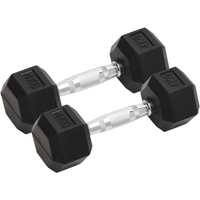vidaXL Dumbbells 2 pcs 8 kg Total Cast Iron